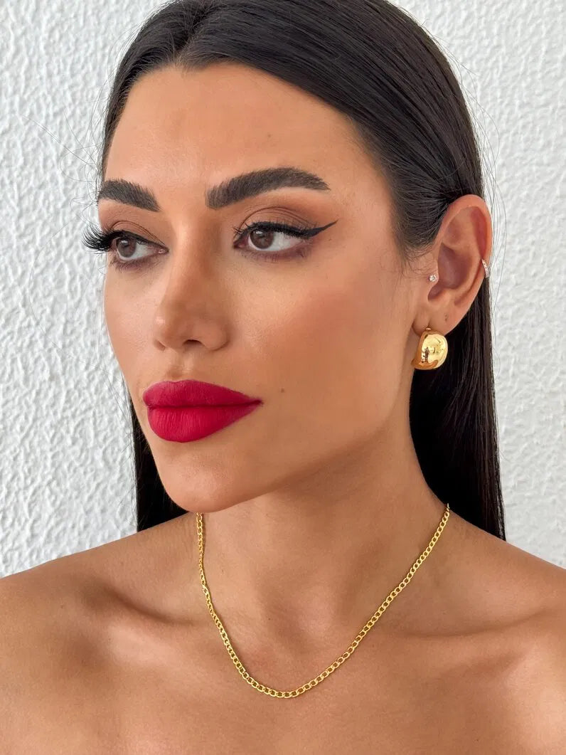 Choker Folheado a Ouro 18k Corrente Fina