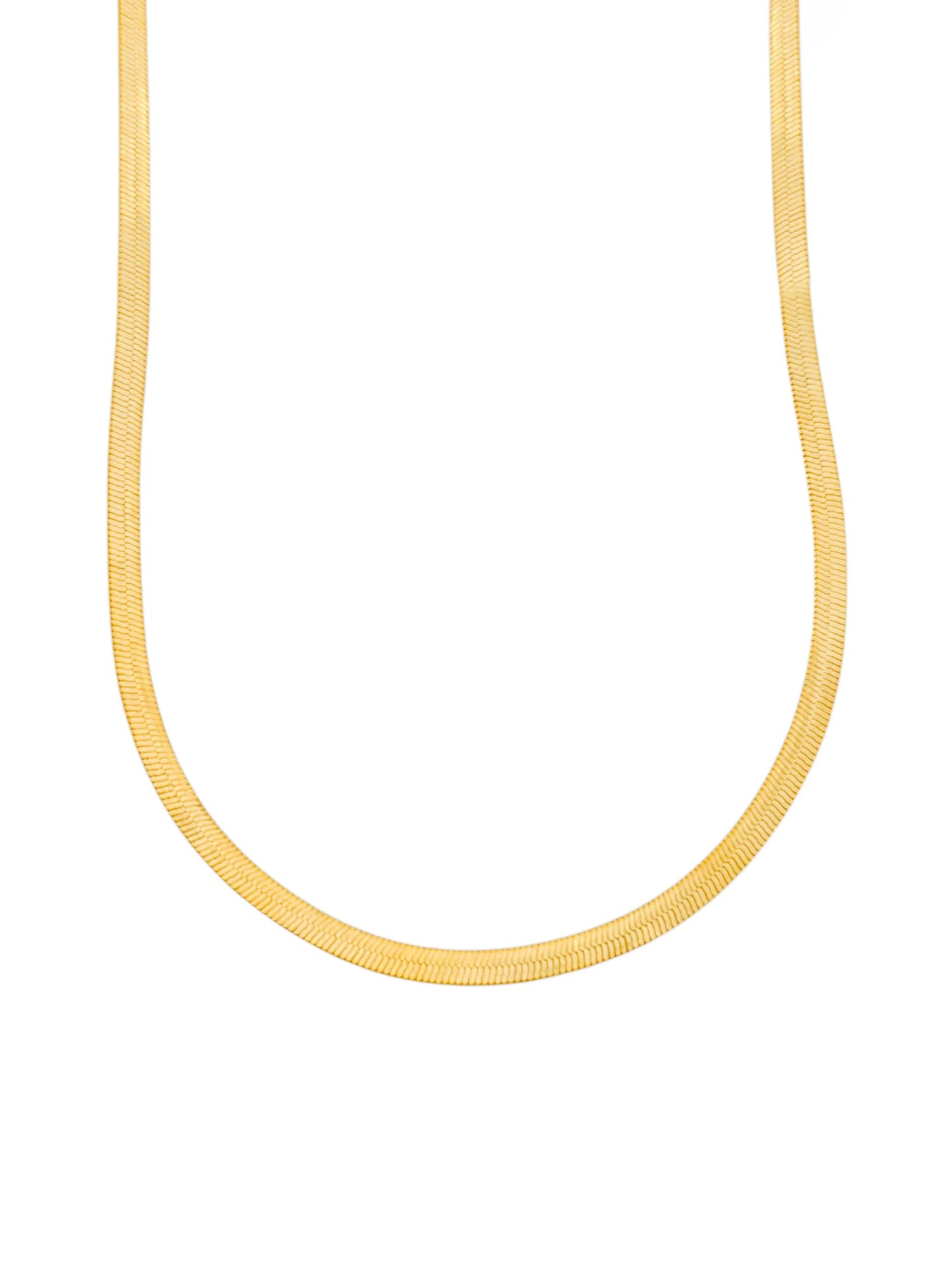 Colar Folheado a Ouro 18k Fita Laminada M