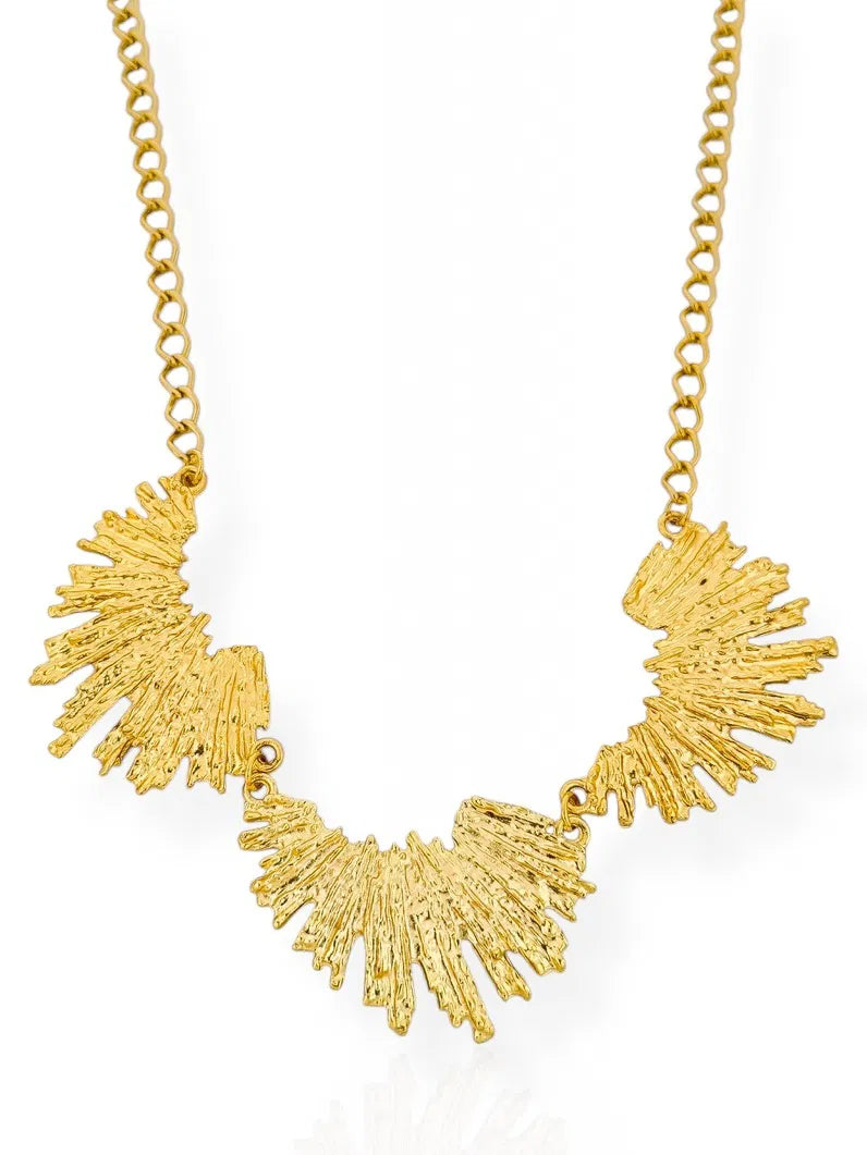 Choker Folheada a Ouro 18k Orgânicos Texturizados - Ouro
