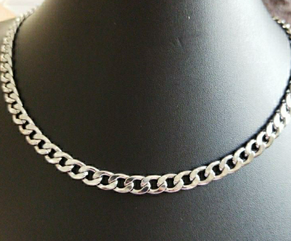 Corrente Masculina Grumet 60cm - 9mm em Aço Inoxidável