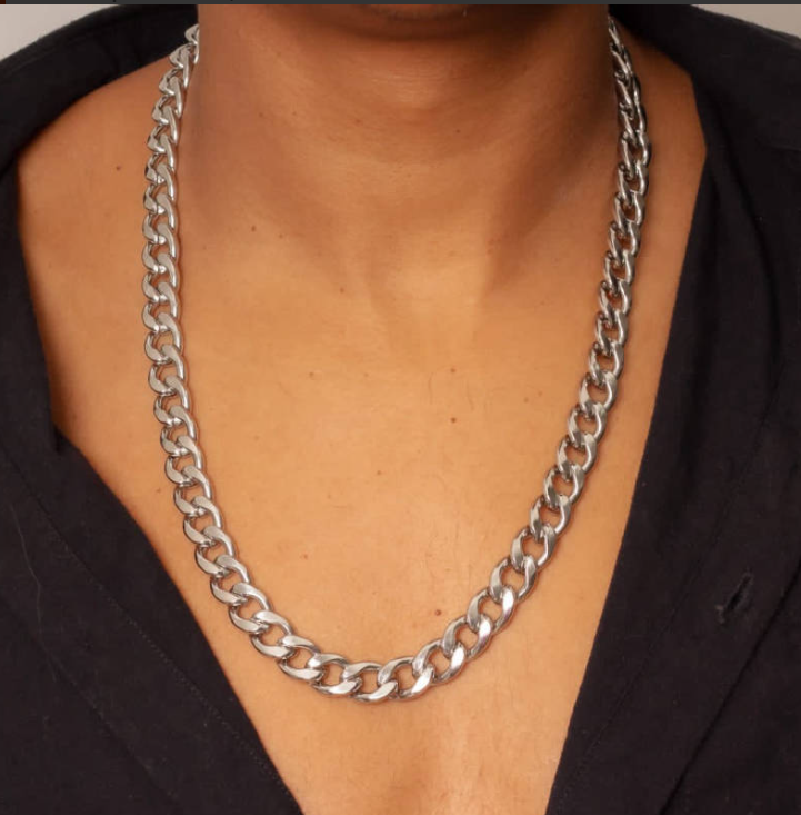 Corrente Masculina Grumet 60cm - 11mm em Aço Inoxidável