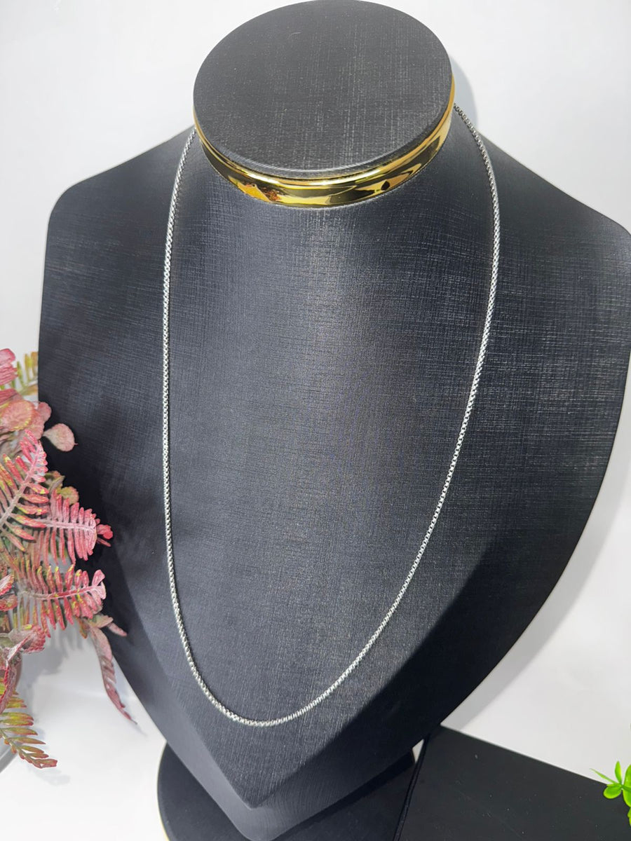 Corrente Mini Cadeado Silver Chain – Aço Inox Masculina