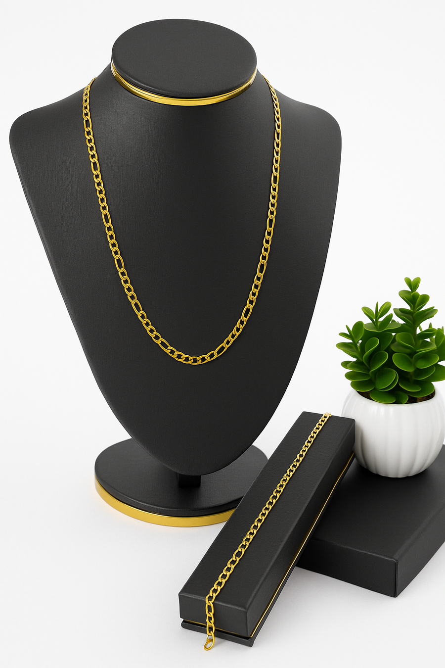 Corrente Grumet Gold Shine – Aço Inoxidável com Banho Ouro 18k