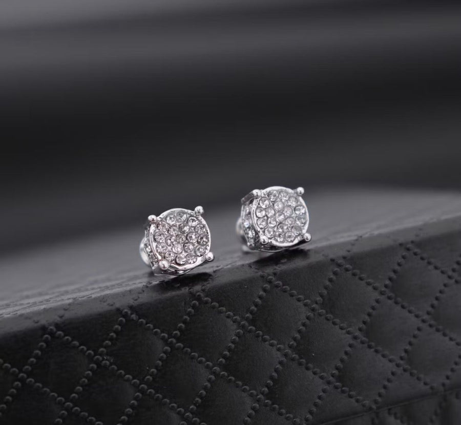 Brincos de Aço Inoxidável Masculino - Titan Lux - Prata