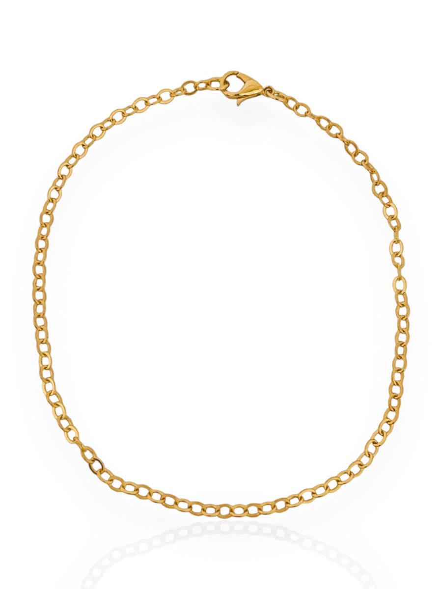 Pulseira Masculino folheado a ouro 18k Corrente Fina
