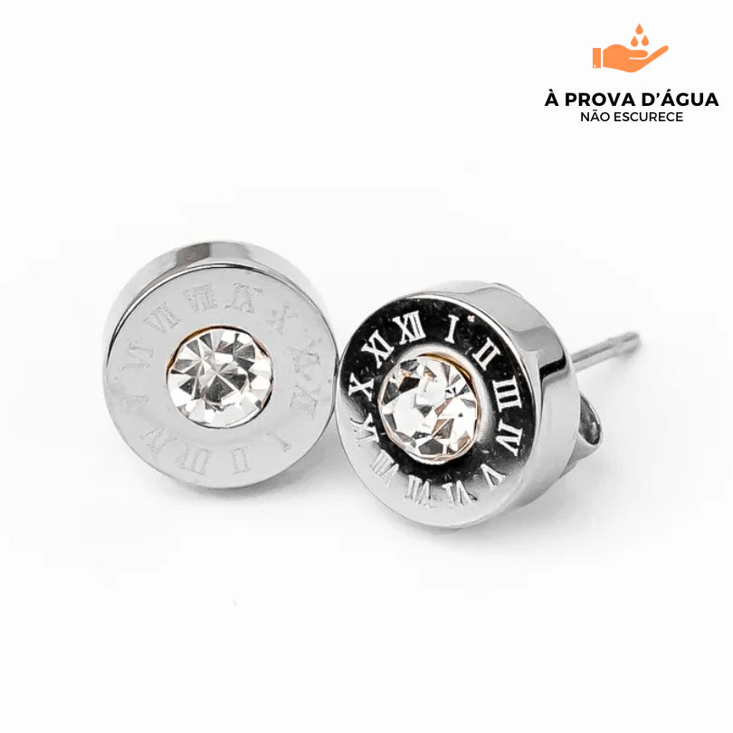 Brincos Ponto de Luz Banhados em Prata