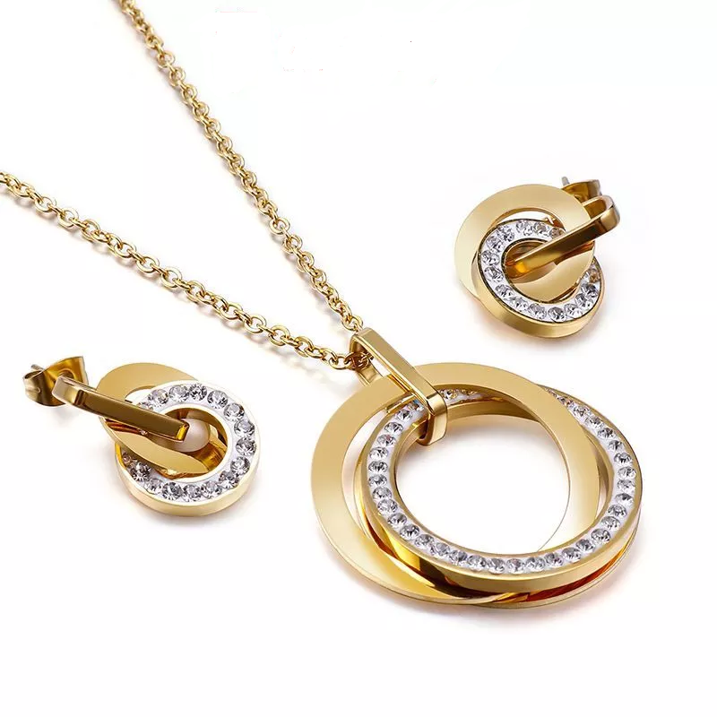 Conjunto Elegance Duo com Pedras