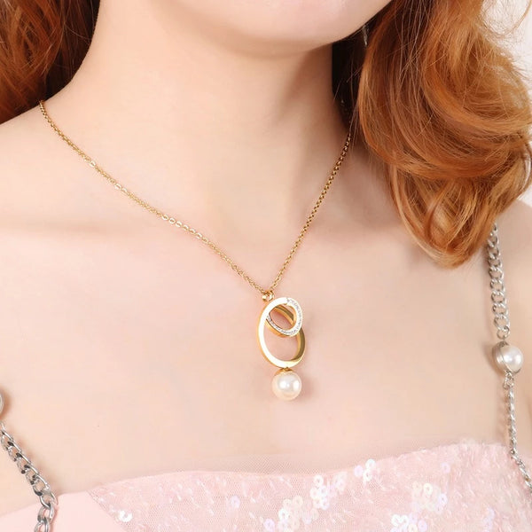 Conjunto Elegance Duo com Pedra e Pérola