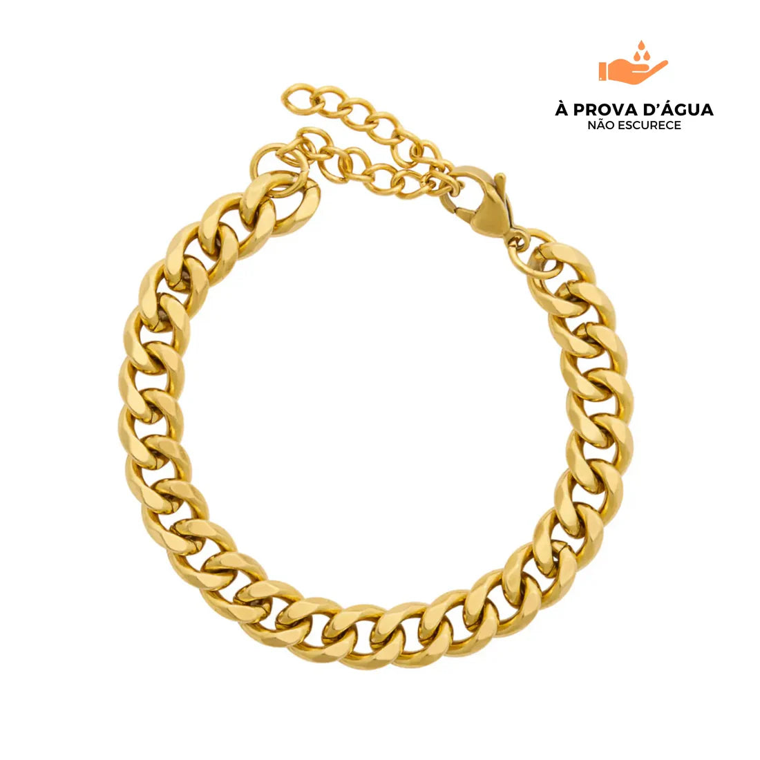 Pulseira de Corrente Daniela Banhada em Ouro 18k