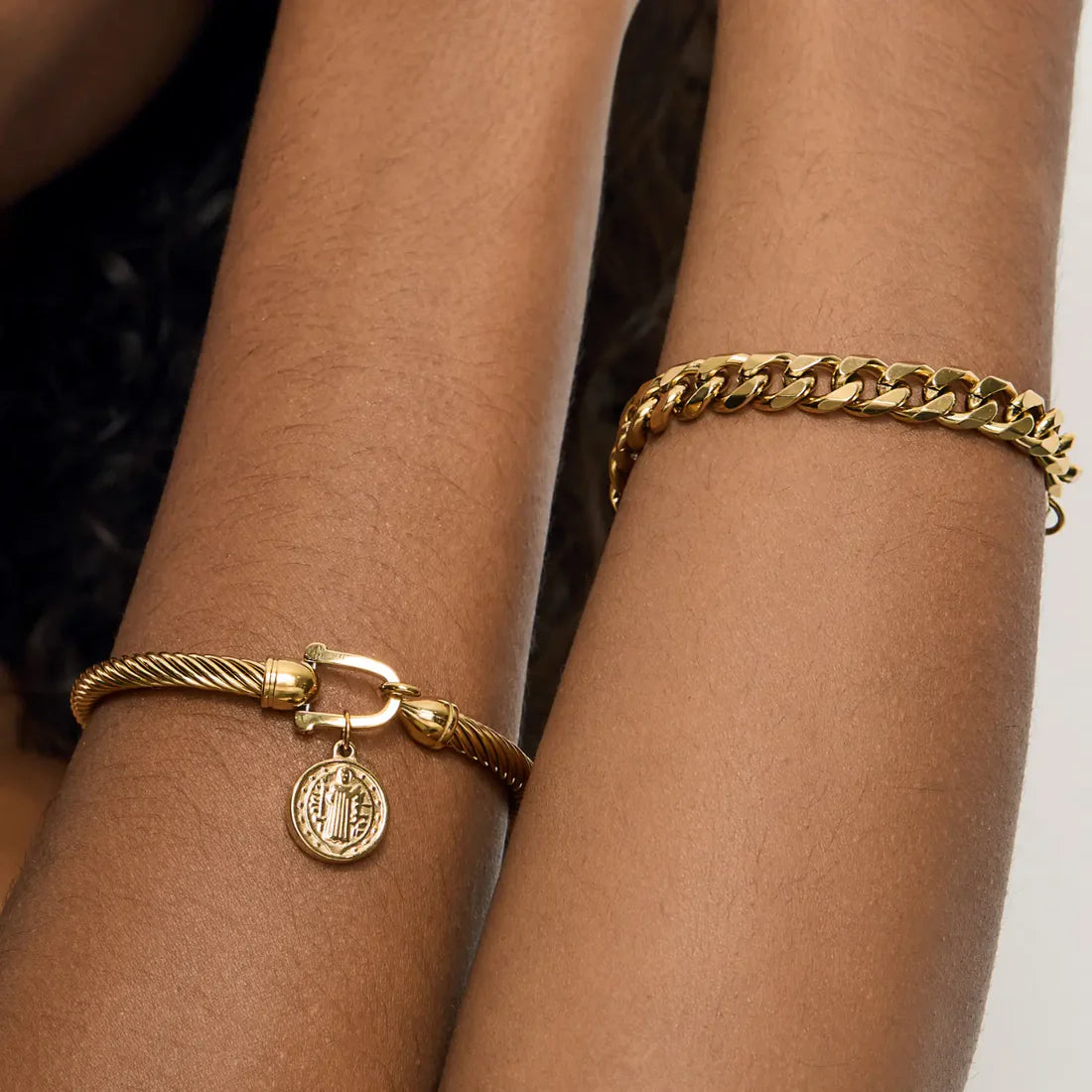 Pulseira de Corrente Daniela Banhada em Ouro 18k